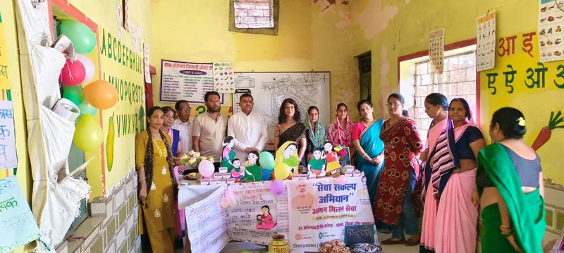 सेवा संकल्प अभियान के तहत आंगनबाड़ी केन्द्रों पर आयोजित हुआ ‘आंगनबाड़ी मिलन सेवा’ कार्यक्रम